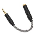 thumbnail image 2 of 4.4mm Balanced Female to 3.5mm Stereo Male Adapter Cable - Gold Plated Connectors, Portable Headphone Convert Cable, Cold Grey, 2 of 8