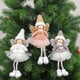 thumbnail image 4 of Bewildely Muñeco de Ángel de Navidad, accesorios de decoración navideña, diseño de escena DIY, colgante de Navidad de Año Nuevo, regalo, adorno para Kits de decoración para fiestas Gris Bewildely HA070276-03, 4 of 6