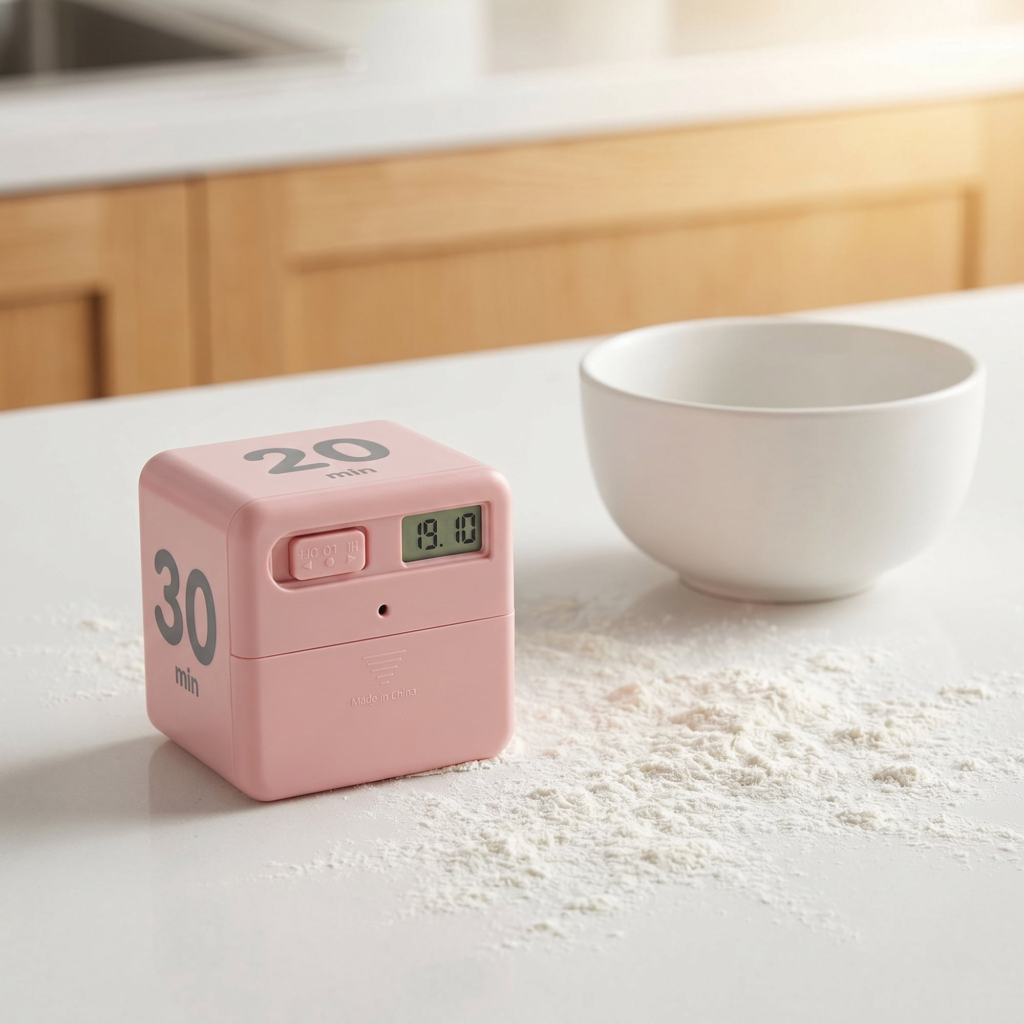 Unique Bargains 60 Minute Kitchen Timer, Digital Visual Timer for Students and Adults Pink