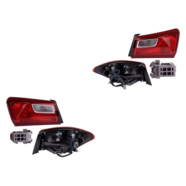 Par de Calaveras Malibu 2016 A 2019 Chevrolet Ext S/Leds DEPO .