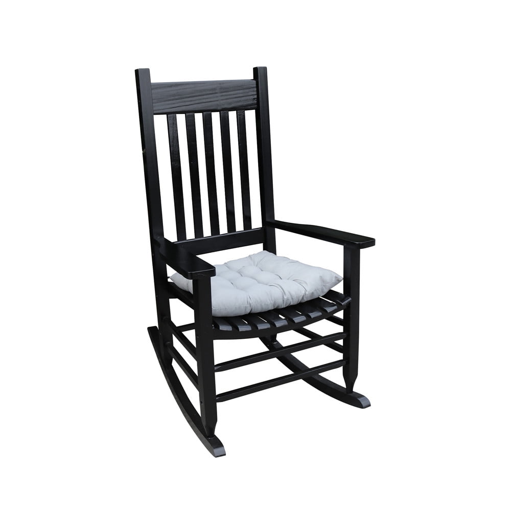 Solid Hardwood Rocking Chair with cushion Traditional style Sturdy Wide