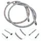 thumbnail image 3 of EeaseMX Manguera de agua potable de acero inoxidable, flexible y resistente, conector de entrada para grifo de agua caliente y fría, para fregadero de cocina, baño y hogar (80 cm), 3 of 7