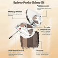 thumbnail image 2 of 3 Colors Eye Brow Powder Long-Lasting Waterproof, Tinted Eyebrow Powder Fill & Sculpt Full Eyebrow for Women,With Mirror, 2 of 5