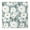 Gray Daisy Flower, variant on Black Daisy Flower White Blooms Pattern Square Fitted Tablecloth with Elastic Edge,Square Table Cover,Washable Elastic Table Cover for Home Kitchen Party Decor 34"x34"