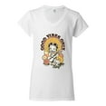 thumbnail image 2 of Wild Bobby Betty Boop Good Vibes Only Betty Boop Women’s Standard V-Neck Tee, White, X-Large, 2 of 5