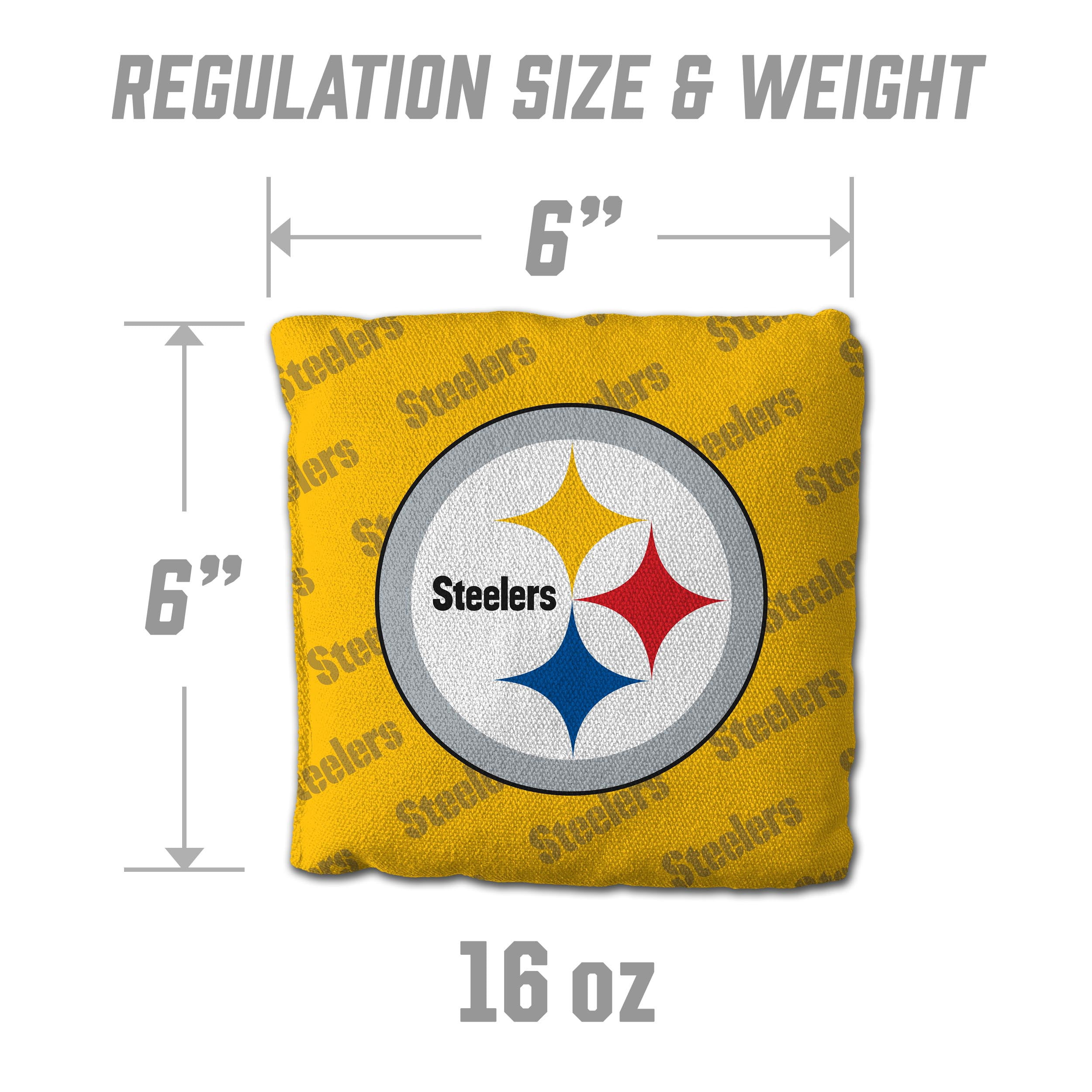 NFL Pittsburgh Steelers Cornhole Bags - 4PK - Yellow