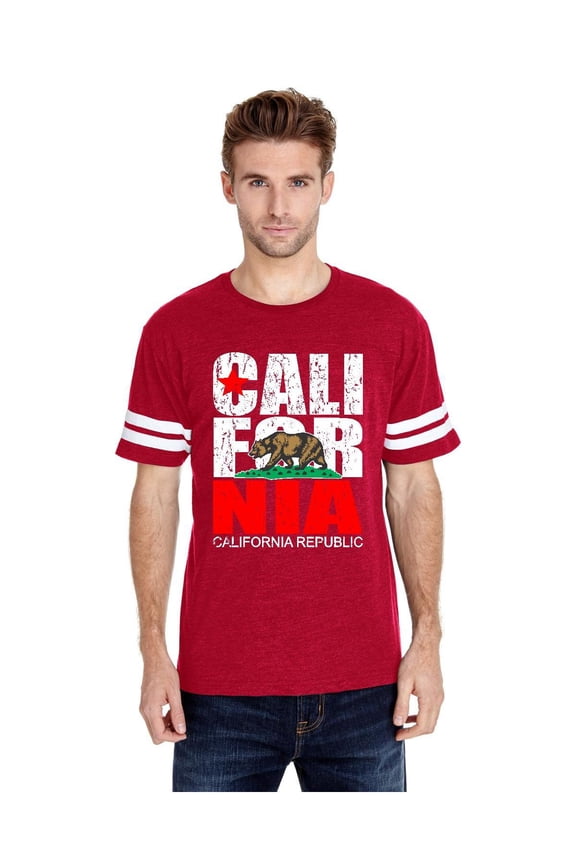 Mens Football Fine Jersey T-shirts - California Cali