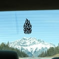 thumbnail image 5 of 4 Styles 4Pcs Flame Reflective Car Sticker Black Fire Racing Sports Stripe Car Bumper Decals Waterproof PET Automotive Exterior Decor Stickers for SUV Truck Motorcycle Doors Walls Laptop for making, 5 of 9