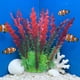 thumbnail image 5 of Plantas acuáticas de plástico, 2 piezas de plantas acuáticas de plástico, algas artificiales, adecuadas para decorar peceras y diseñadas para parecerse a plantas acuáticas artificiales. Decoración del, 5 of 6