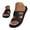 Black, variant on Womens Flat Slippers Hollow Slingback Mule Open Toe Slip-On Shoes Ladies Casual Summer Retro Beach Sandals