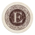 thumbnail image 2 of Thirstystone 4-Pack Monogram Letter E Sandstone Coasters in Iron Holder, 2 of 8