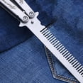 thumbnail image 2 of Langgg Training Comb Beauty Styling Tools Foldable Hairbrush Women Men Beginner Professionals Salon Shop Combing Tools Accessory Silver, 2 of 8
