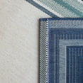 thumbnail image 4 of Balta US, Inc Kalena Bordered Indoor/Outdoor Area Rug Blue 7'10" x 10' 8' x 10' Navy, Sage, Teal, 4 of 5