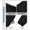 thumbnail image 6 of GENTS BLISS Jogger Lightweight Men Sweatpants Casual Fleece Sweatpants for Men Elastic Drawstring Pants with Pocket, 6 of 9