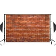thumbnail image 2 of ABPHOTO Polyester Retro Photography Background Creative Red Brick Wall Photo Backdrops Photography Studio background Props 5x7ft/150x210cm, 2 of 5