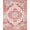 Pink, Pattern 5, variant on ODIKA 8'x10' Washable Area Rug Durable, Non-Slip Quicksand Vintage Scroll Border Distressed Ornate Print Pink for Living Room, Under Sectional, Family
