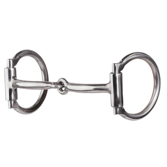 Professionals Choice Smooth D-Ring Snaffle Bit Silver OS