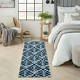 thumbnail image 3 of Nourison Aloha 2'3" x 12' Blue Tropical Rug, 3 of 9