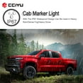 thumbnail image 4 of CCIYU 3pcs Smoke Cab Marker Light Cab Roof Running Top Clearance Marker Light Assembly T10 4-SMD Pink with Wiring Pack Replacement fit for 2002-2007 Chevy Silverado/for GMC Sierra 1500 2500HD 3500, 4 of 5