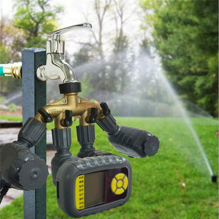 Solar Charging Automatic Irrigation Controller Water Tap Timer Sprinkler (Best Sprinkler System Controller)