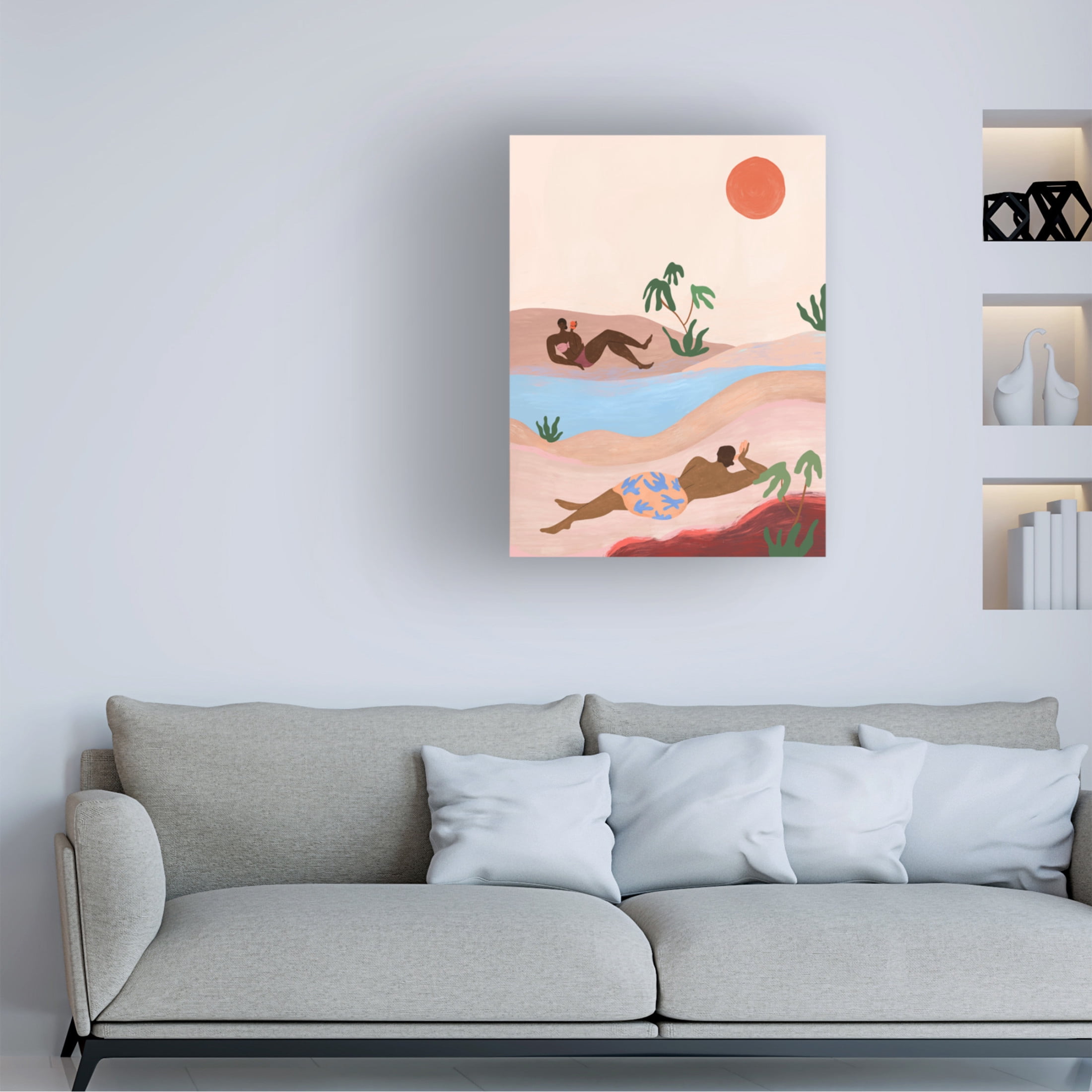 Trademark Fine Art Arty Guava Beach Please Canvas Wall Art