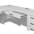thumbnail image 4 of Starlight Canyon Home Wood L-Desk & Return, 6 Drawers, 2 Locking Files, Power Center, White, 4 of 9