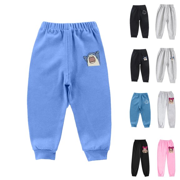 Asxite Toddler Boys Fashion Casual Loose Sweatpants Winter Pants Solid 3-12 Y