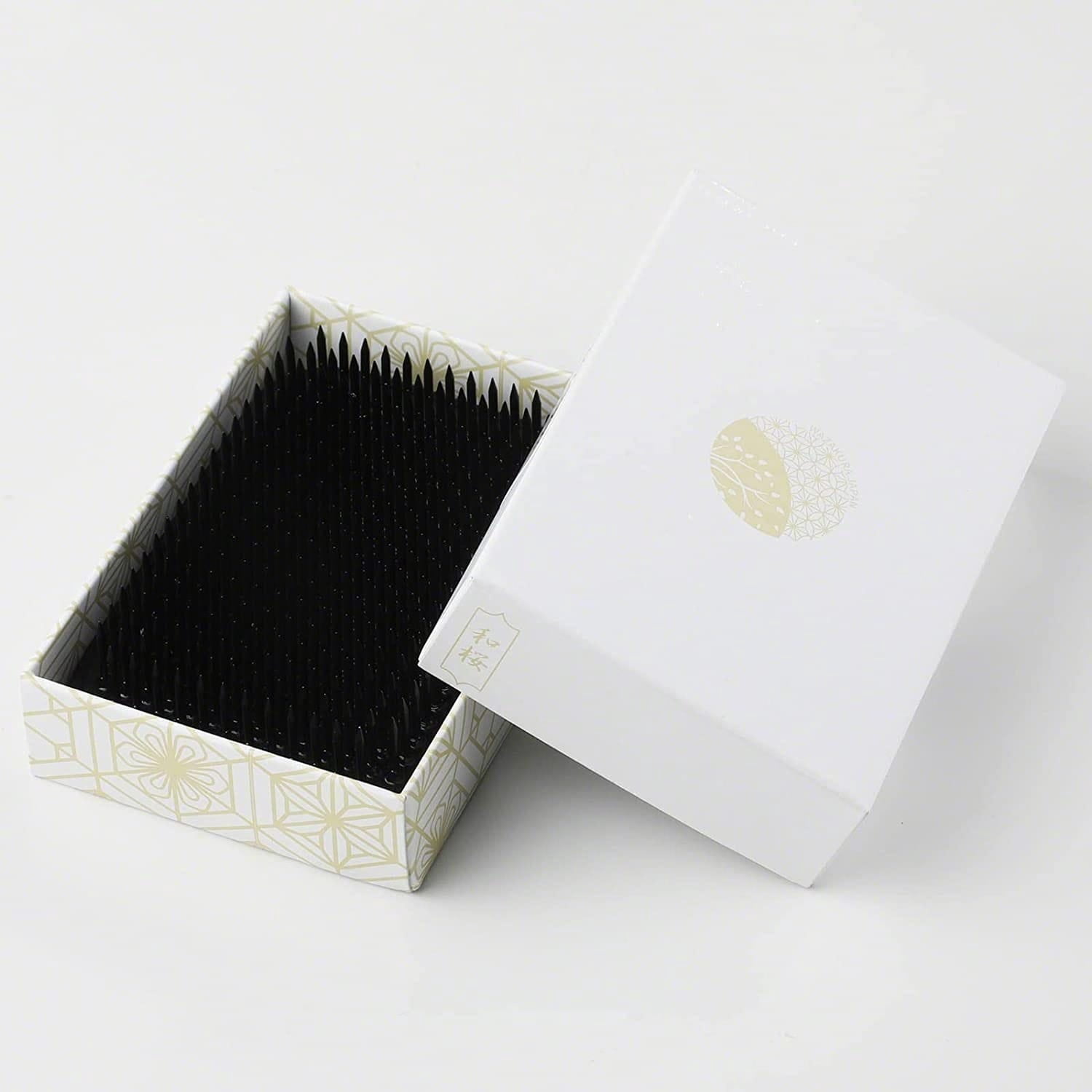Wazakura Japanese Ikebana Kenzan Rectangular Square 3.2" Black Made in Japan