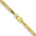 thumbnail image 4 of Solid Gold 14K 3mm Tri-color Pav Valentino with Lobster Lock Chain - 26", 4 of 9