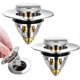 thumbnail image 1 of Universal Pop-up Sink Drain, Anti-clog Drain Filter, Stainless Steel And Pure Copper Bathtub Drain, Anti-odor Hair Filter For 34-38mm Holes, 1 of 5