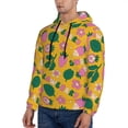 thumbnail image 3 of Wukai Strawberry Print Men Hoodies Fleece Sweatshirts Long Sleeve Sweaters Pullover Fall Outfits Winter Clothes-4X-Large, 3 of 7