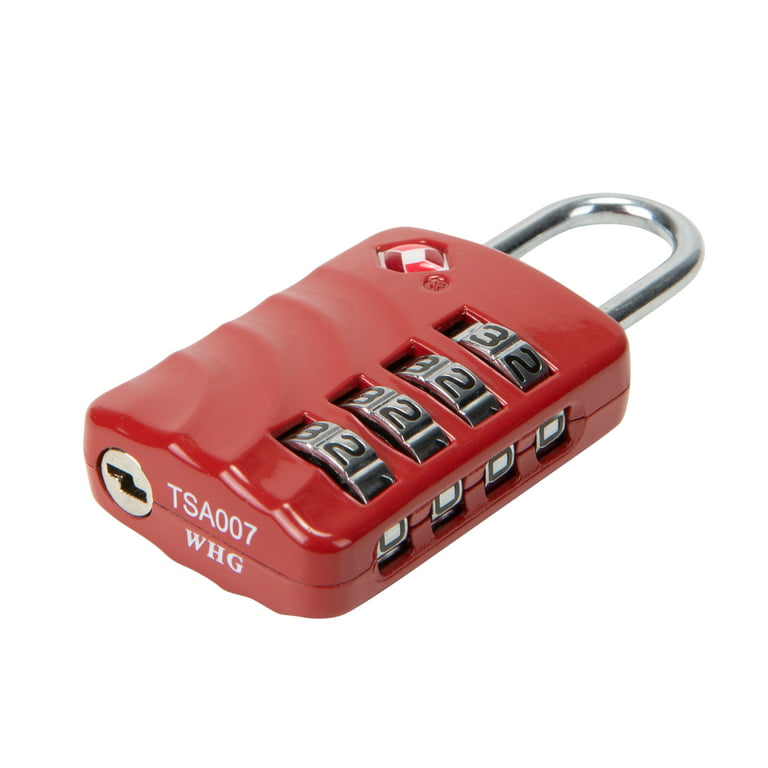 Luggage Strap with TSA Combination Lock - Red