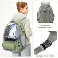 thumbnail image 4 of Mochila para gatos YUNLINLI, transpirable, para mascotas de hasta 9 kg, 4 of 6