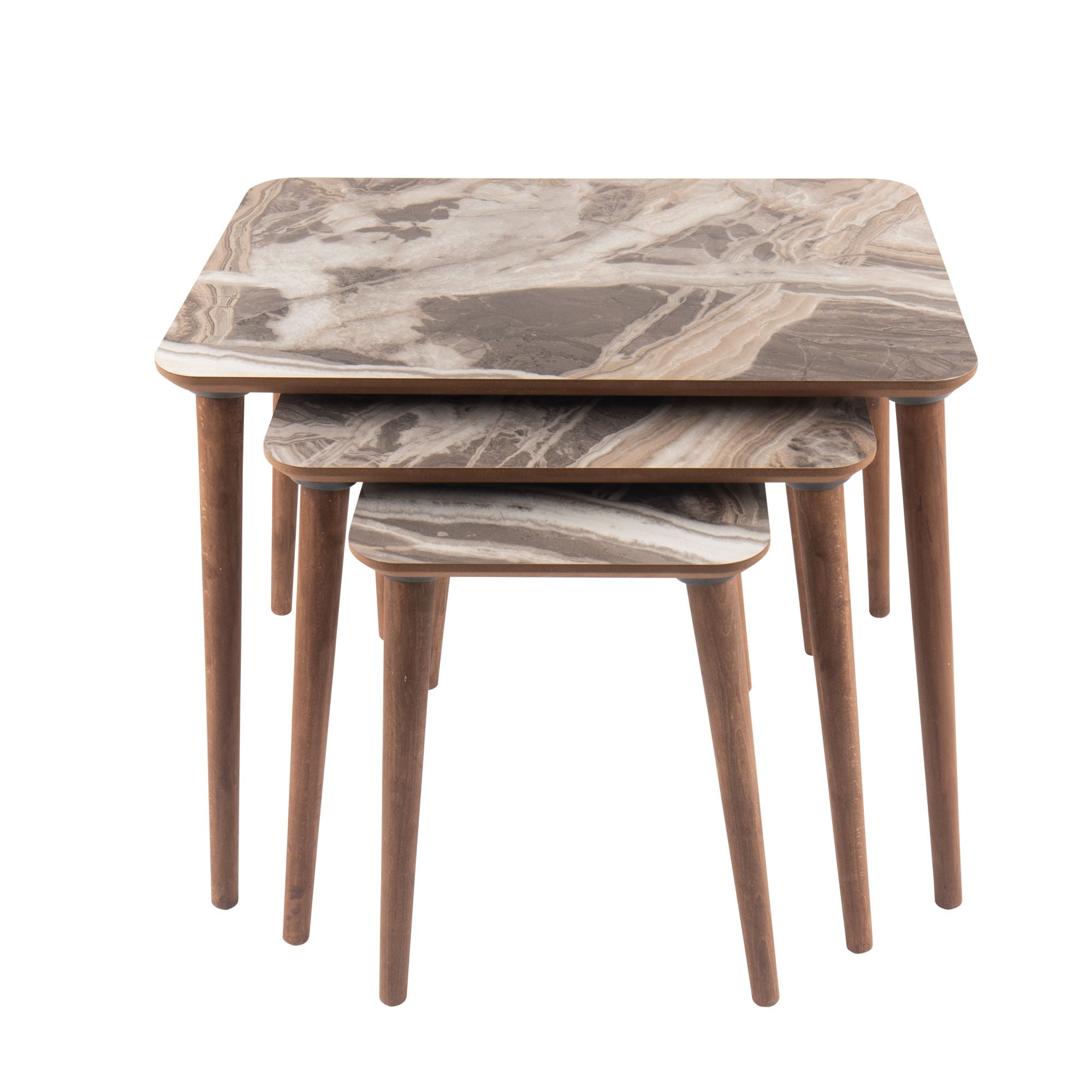 Context Modern Living Room Bedroom Office Nesting Table Set of 3