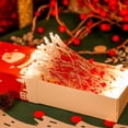 thumbnail image 5 of Zukuco Christmas Red Berry Garland Lighted Berry Beaded Garland Battery Operated Lights for Holiday Indoor Christmas Tree Decorations(16.4FT 50 LED), 5 of 5