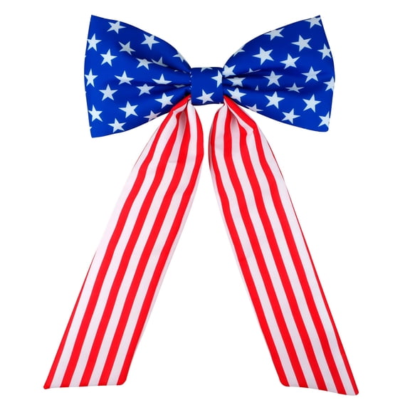 Celebrate It Large Red, White & Blue Puffy Bow , Red, White, & Blue Party Supplies and Decorations for Memorial Day, Independence Day