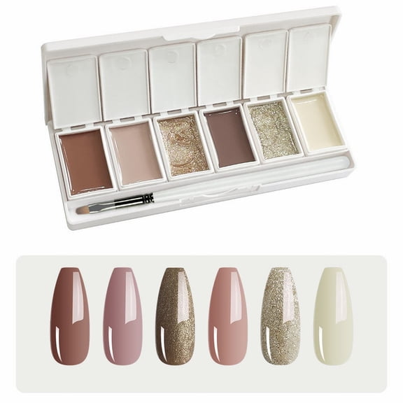 Japanese Solid Gel Nail Polish Set - Japanese Solid Gel Nail Polish Palette Set, Professional Salon Exclusive, Nail Polish Easter Mother'S Day Nail Care Makeup Organizers