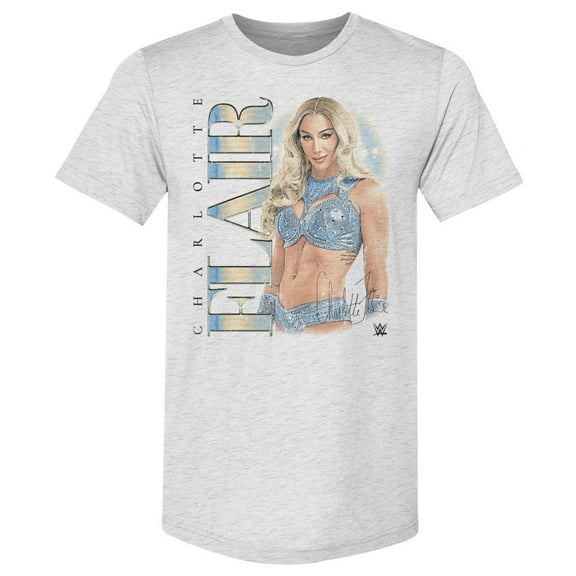 Men's 500 Level Ash Charlotte Flair Vintage Tri-Blend T-Shirt