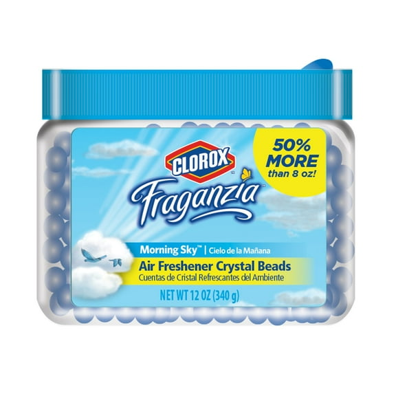 Clorox Fraganzia BB0149  Crystal Beads Air Freshener in Morning Sky | Long-Lasting Air Freshener Beads | 12 Ounces