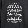 thumbnail image 3 of Instant Message - Stay Wild Country Child - Women's Lightweight French Terry Long Sleeve Shirt, 3 of 6