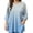 Sky Blue, variant on GIPQJK Plus Size Tunic Tops for Women 3/4 Sleeve Round Neck Oversized Fit T Shirts Basic Gradient Tunic Tops Casual Lightweight Blouses with Pockets,Dark Purple XL