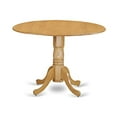 thumbnail image 3 of DLin3-OAK-W 3 Pc Kitchen Table set-Kitchen Dining nook and 2 dinette Chairs Chairs, 3 of 5