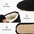 thumbnail image 3 of DualTop Women's Soft Curly Comfy Full Slippers Memory Foam Lightweight House Shoes Cozy Warm Loafer with Polar Fleece Lining, 3 of 6