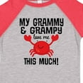 thumbnail image 4 of Inktastic My Grammy and Grampy Love Me Boys or Girls Toddler T-Shirt, 4 of 5