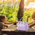 thumbnail image 3 of Huayishang Lunch Box for Women Lunch Bag Oxford Cloth Aluminum Foil Insulation Lunch Bag Outdoor Portable Picnic Bag Ice Pack, Kitchen Essentials Clearance Sale, 3 of 4