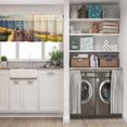thumbnail image 3 of LALILO Kitchen Curtain Valance Woman Walking Sunset Beach Rod Pocket Window Curtain 52"x 18" Set of 2, 3 of 7