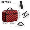 thumbnail image 6 of Red and Black Checkered Pattern Insulated Lunch Bag Teens,Bento School Lunch Bag for Teens for Work,Picnic or Travel 10.6x7.7x4.3 Inches,12 Can Capacity, 6 of 6