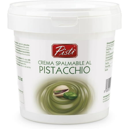 Pistì Pistachio Spread Cream – Authentic Italian Crema Spalmabile al Pistacchio, 35 oz Tub
