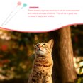 thumbnail image 3 of 2Pcs Cat Teaser Stick Plush Ball Cat Teasing Sticks Interactive Wand Toys Random Color, 3 of 5