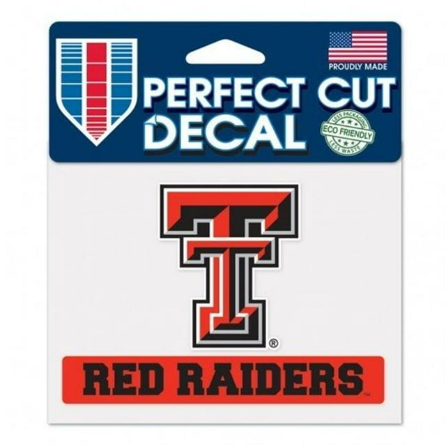 Texas Tech Red Raiders Autocollant 4.5x5.75 Couleur de Coupe Parfaite